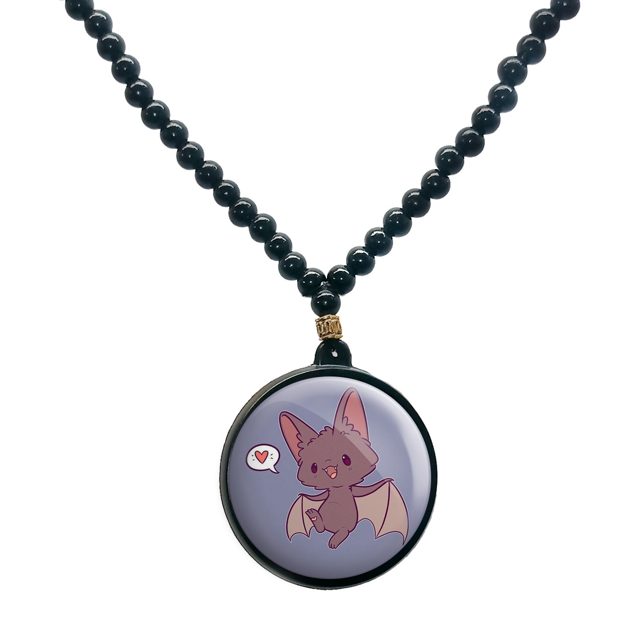 گردنبند پرمانه طرح حیوانات کیوت کد pmd.21374 مدل دو طرفه