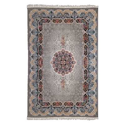 فرش ماشینی آنا مدل 700 طرح هالیدی زمینه فیلی