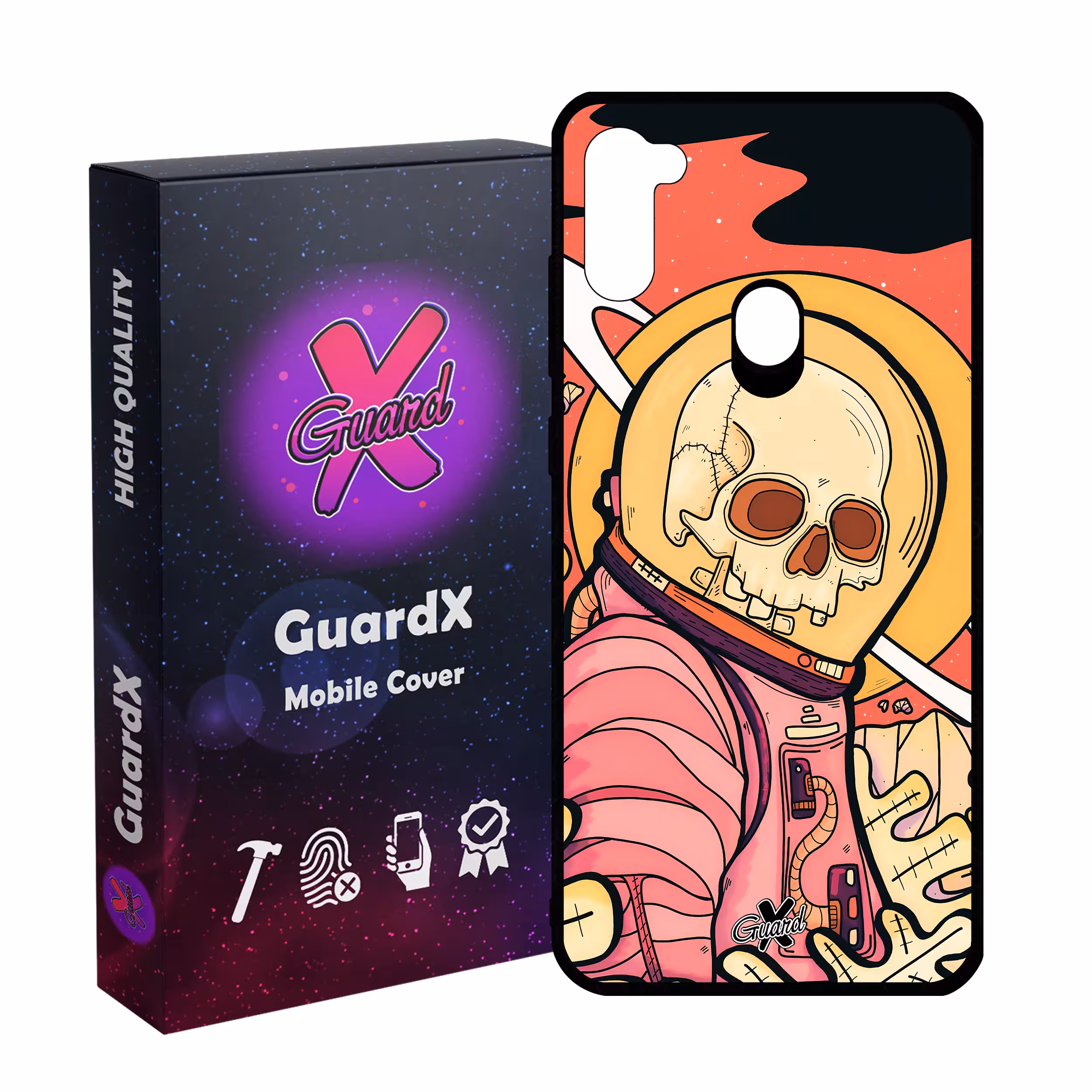کاور گارد ایکس طرح اسکلت مدل Glass10503 مناسب برای گوشی موبایل سامسونگ Galaxy A11/M11