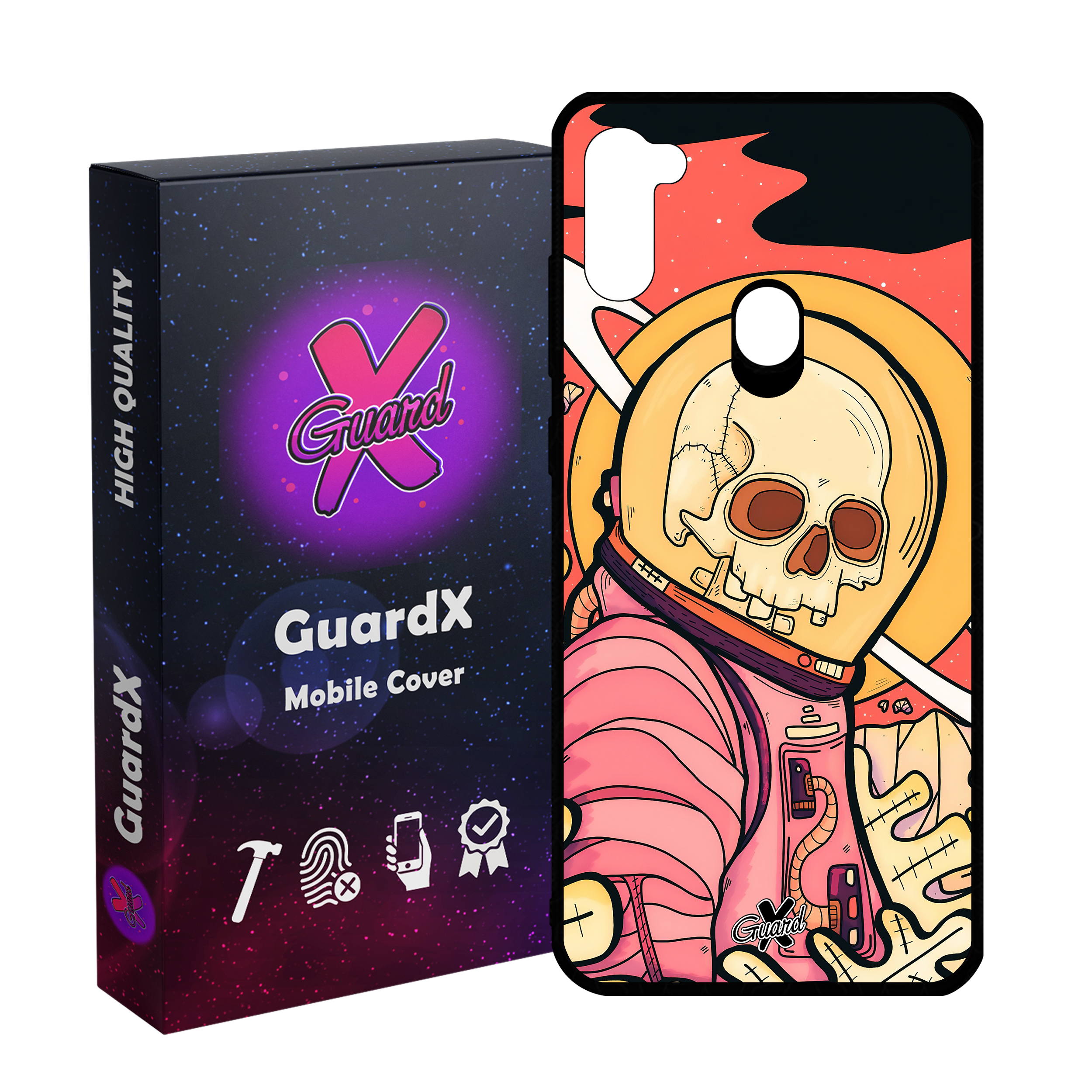 کاور گارد ایکس طرح اسکلت مدل Glass10503 مناسب برای گوشی موبایل سامسونگ Galaxy A11/M11