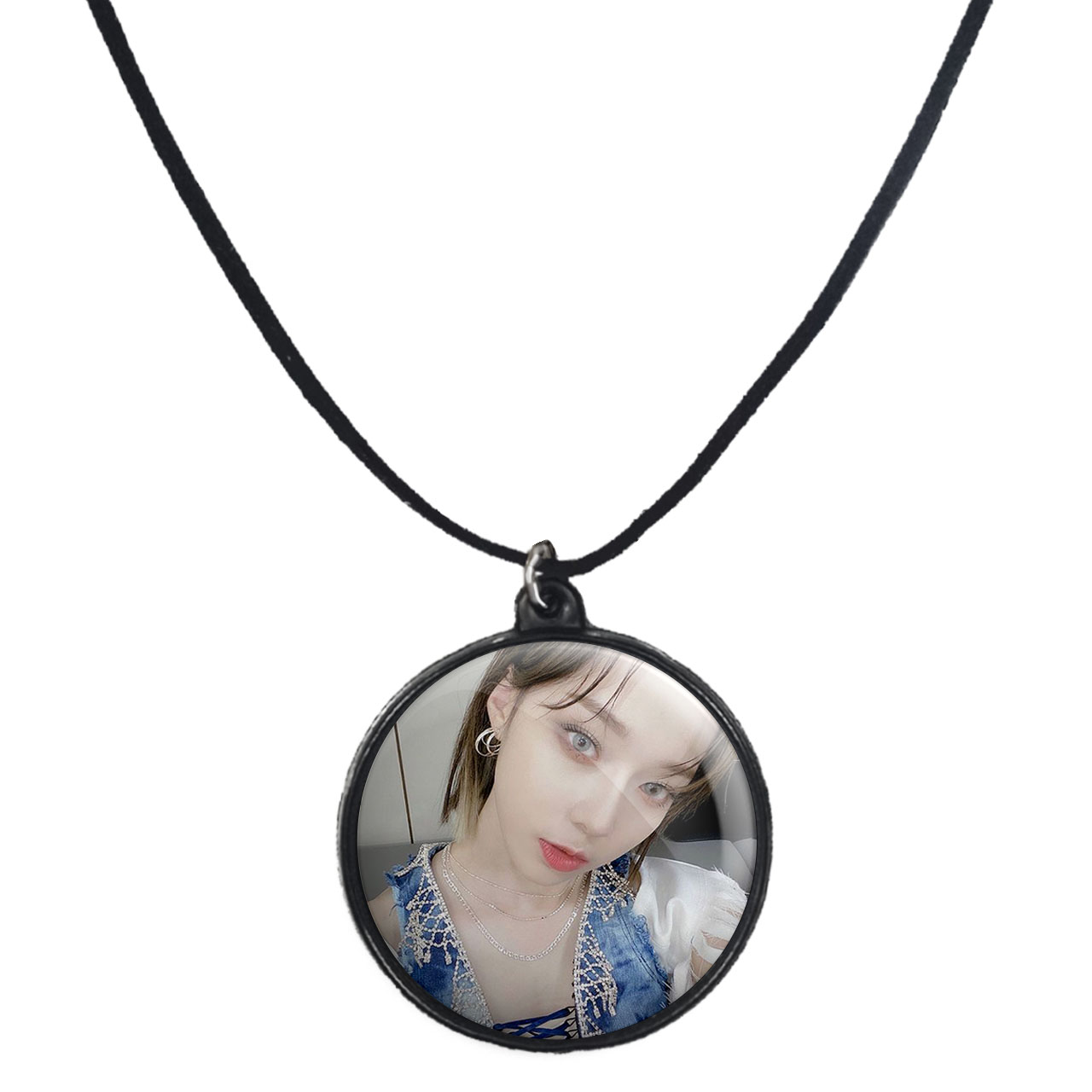 گردنبند پرمانه طرح aespa کد pmb.18722 مدل دو طرفه