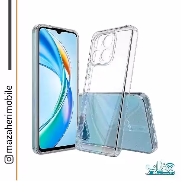 کاور(قاب) شیشه ایی با محافظ دوربین اصلی آنر مدل case HONOR X5B-X5BPlus - فروشگاه موبایل مظاهری