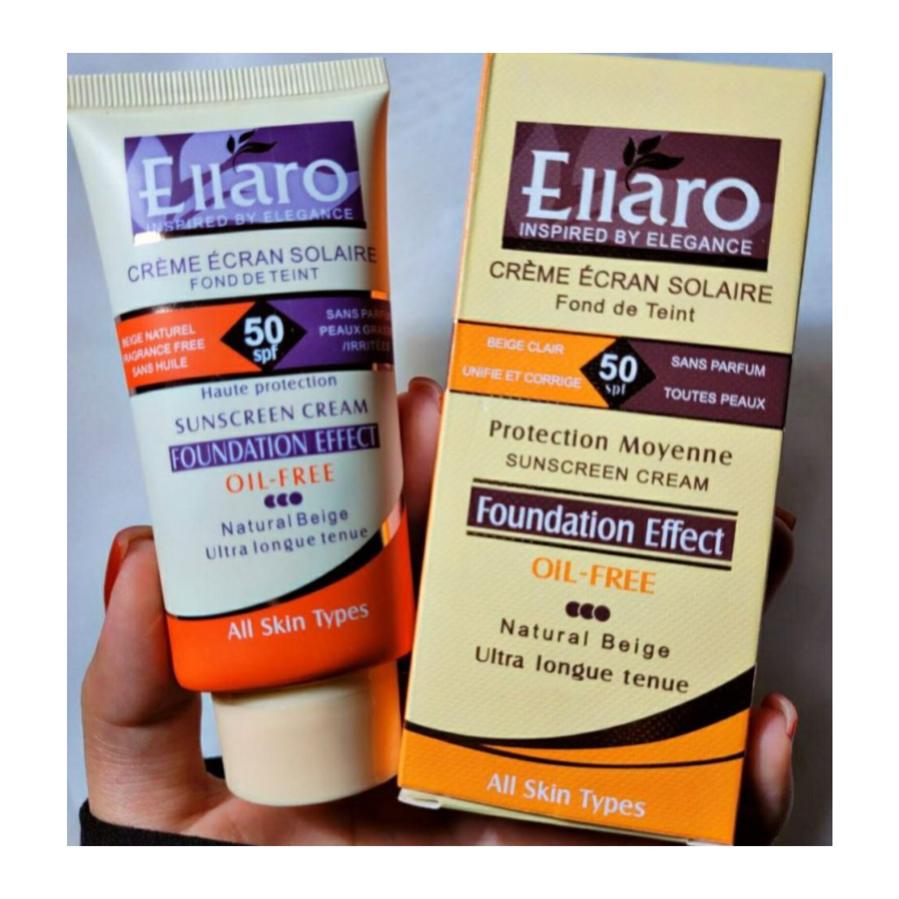 ضد آفتاب کرم پودری الارو spf50