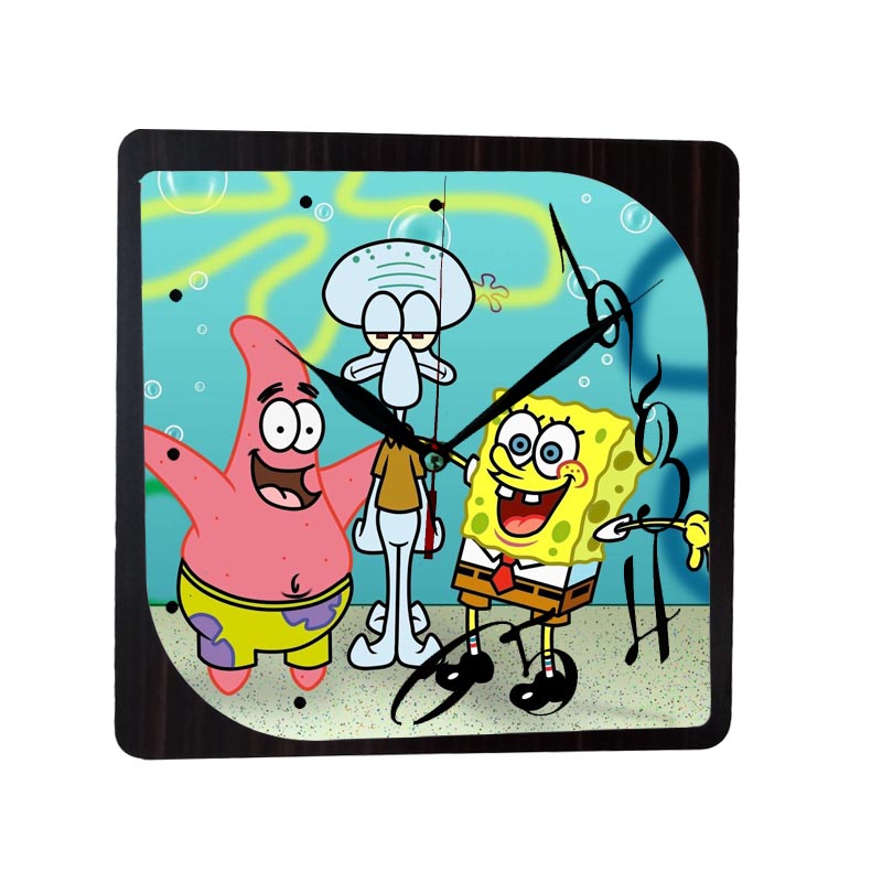 ساعت دیواری طرح باب اسفنجی کد To4