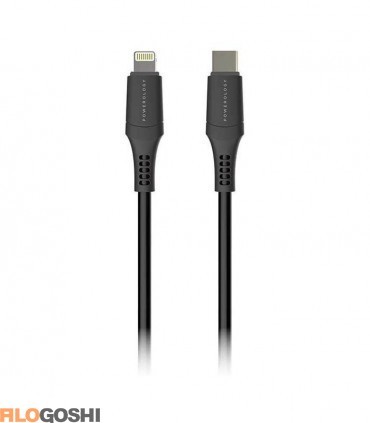 کابل تبدیل USB-C به لایتنینگ پاورولوجی مدل P12CLV2BK طول 1.2 متر