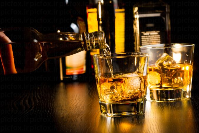 خرید و دانلود عکس Glass of whiskey کد 24505 | پیک فاکس | Pic Fox