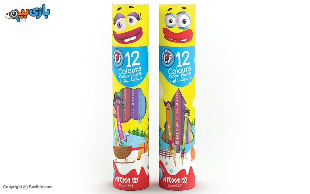 12 قلم ملون من آریا