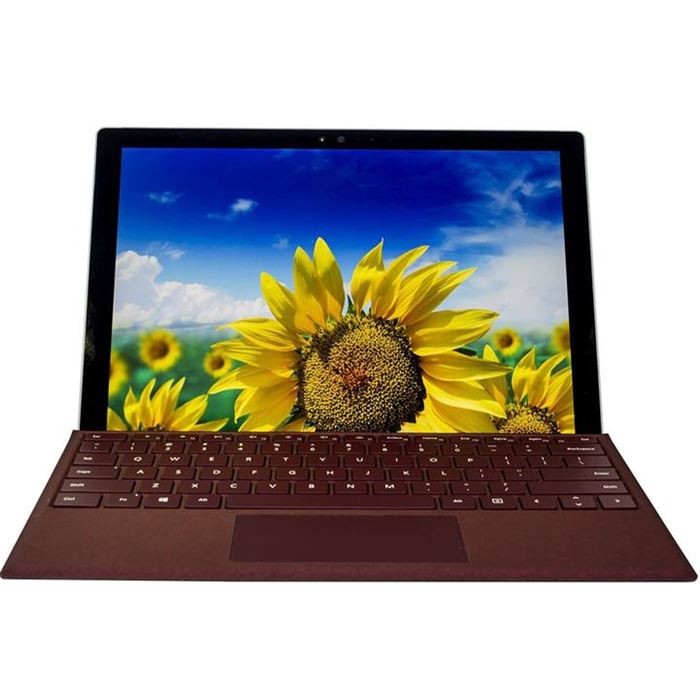 تبلت مایکروسافت مدل Surface Pro 2017 - B به همراه کیبورد Burgundy Signature Type Cover ظرفیت 128 گیگابایت