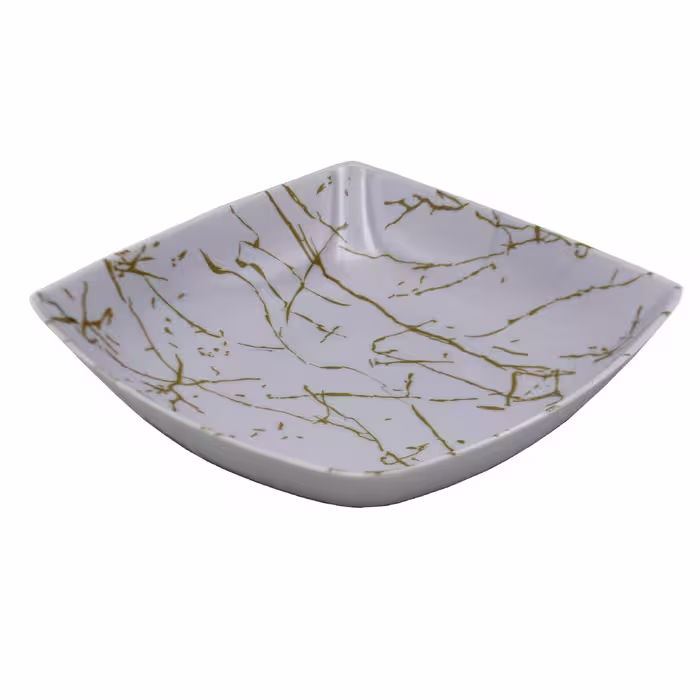 کاسه سالاد خوری مدل گود طرح مرمر کد YP-ST-C517 مجموعه 9 عددی