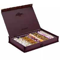 شیرینی مخلوط صادراتی طرح ترمه قرمز سنتی یزد 900 گرمی