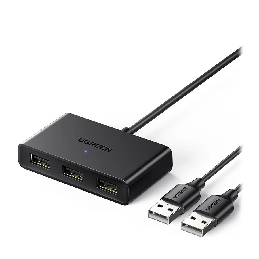 هاب مبدل 3 پورت USB2 یوگرین مدل CM409 طول 15 متر