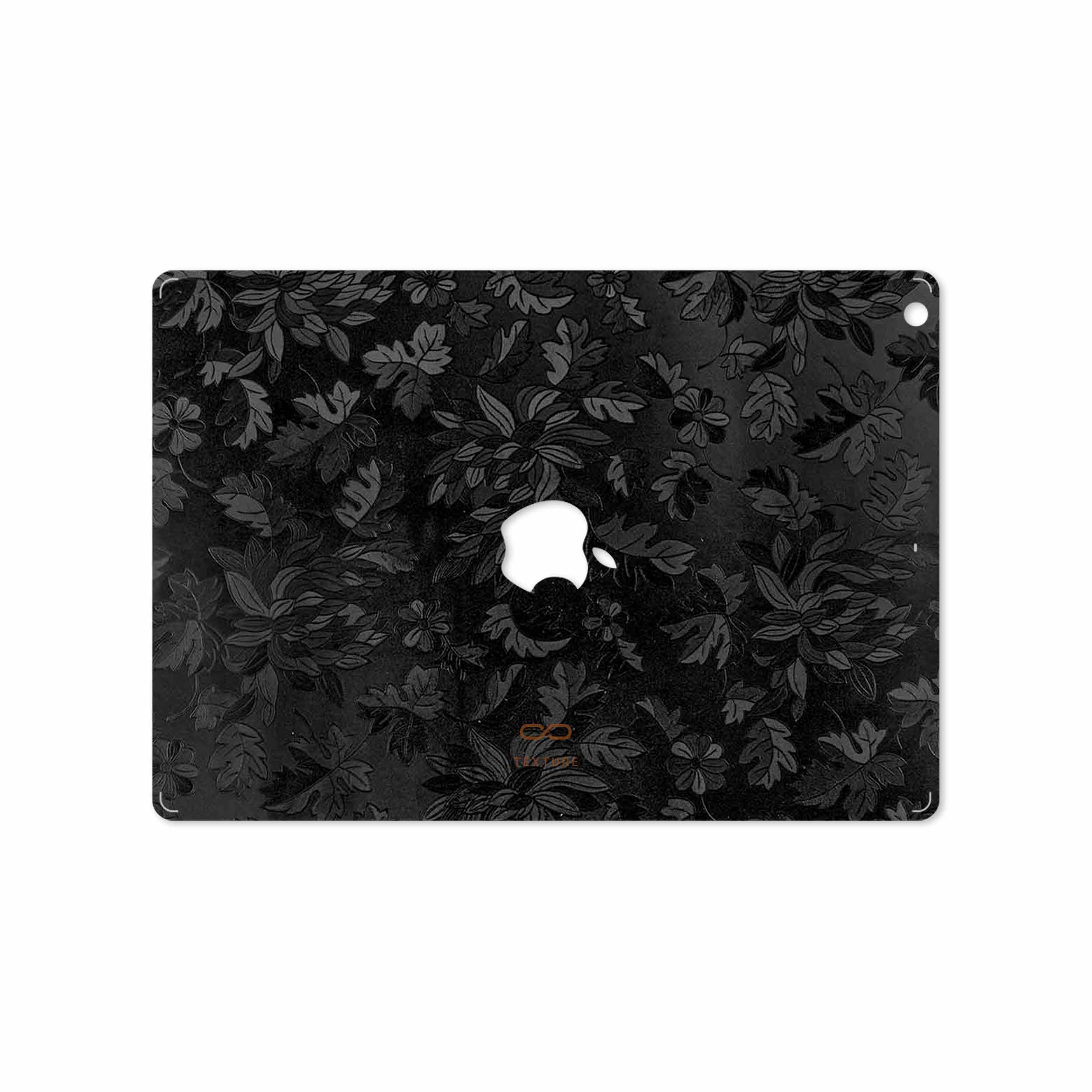 برچسب پوششی ماهوت مدل Black-Wildflower مناسب برای تبلت اپل iPad Air 2013 A1474