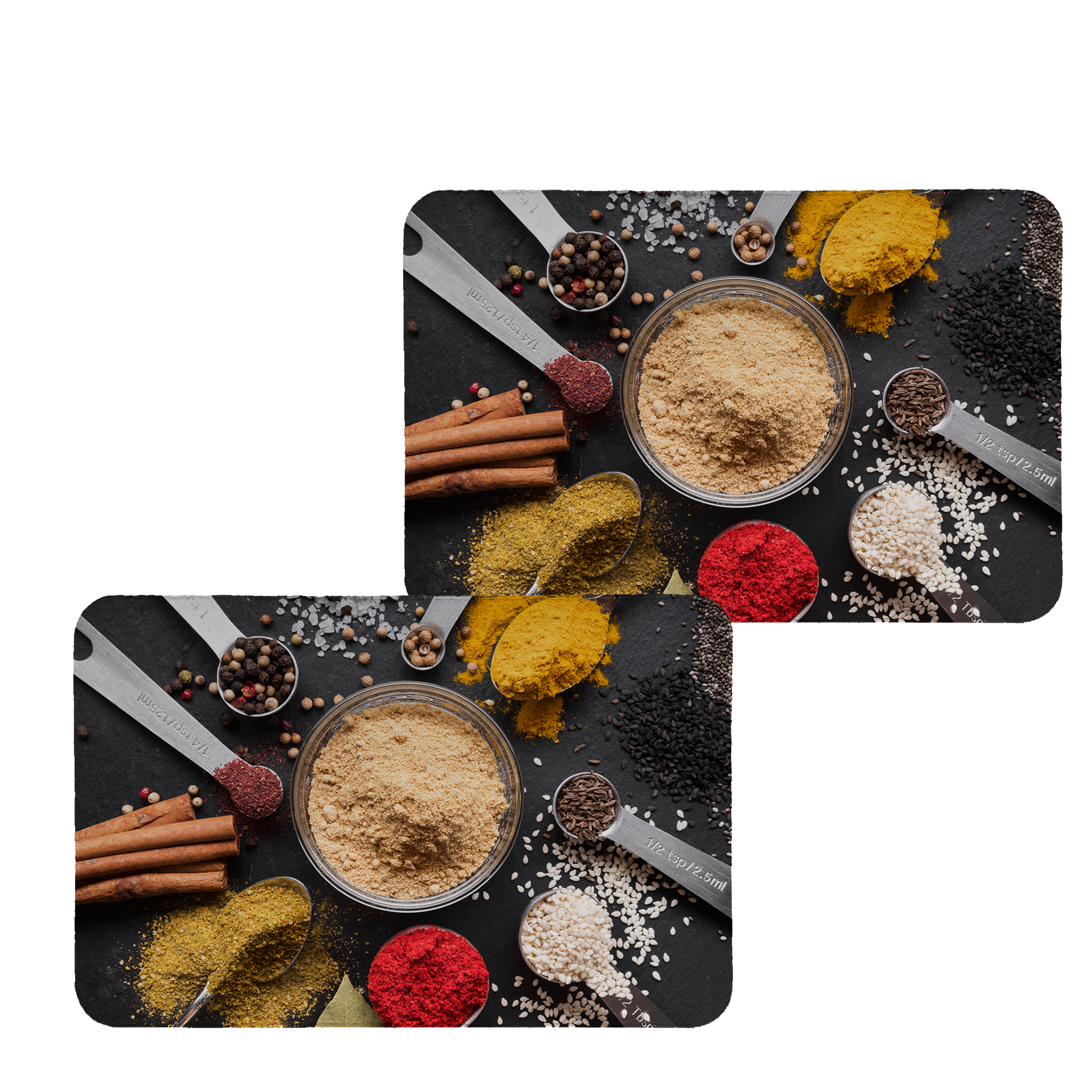 زیربشقابی طرح ادویه کد 8309 مجموعه 2 عددی