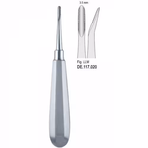 الواتور دندانه دار پاشنه ای 3.5mm Lindo-Levian - فروشگاه تخصصی دندانپزشکی سپیرا