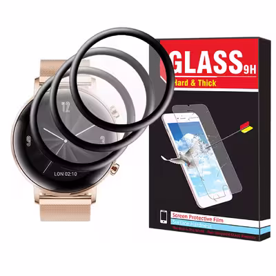 محافظ صفحه نمایش نانو هارد اند تیک مدل NHT مناسب برای ساعت هوشمند هوآوی Watch GT 2 42mm بسته سه عددی