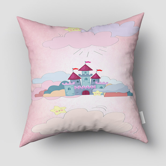 کوسن نوزاد طرح قصر صورتی pk-2928