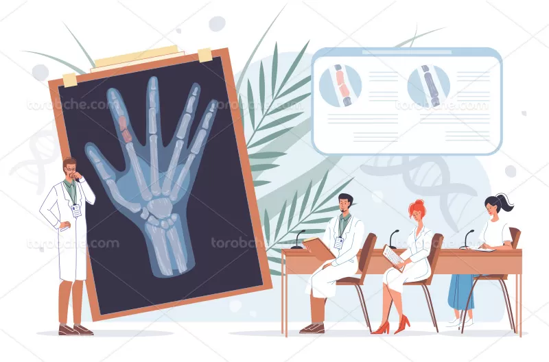 وکتور رادیولوژی | گرافیک با طعم تربچه