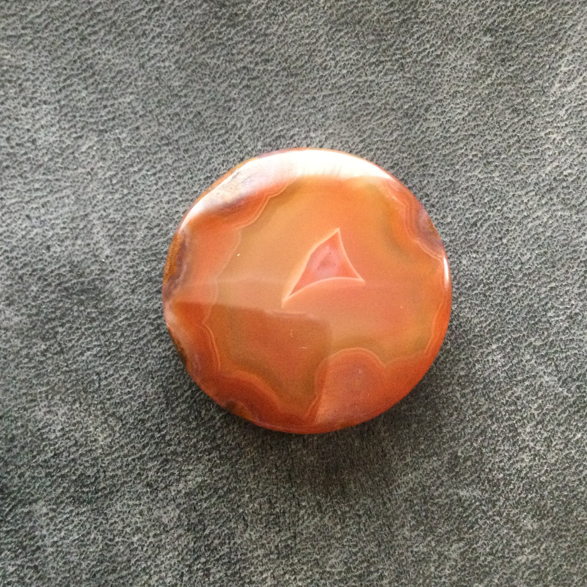 عقیق ناب قرمز نارنجی خور