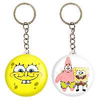 جاکلیدی خندالو مدل باب اسفنجی و پاتریک کد 13211318 مجموعه 2 عددی