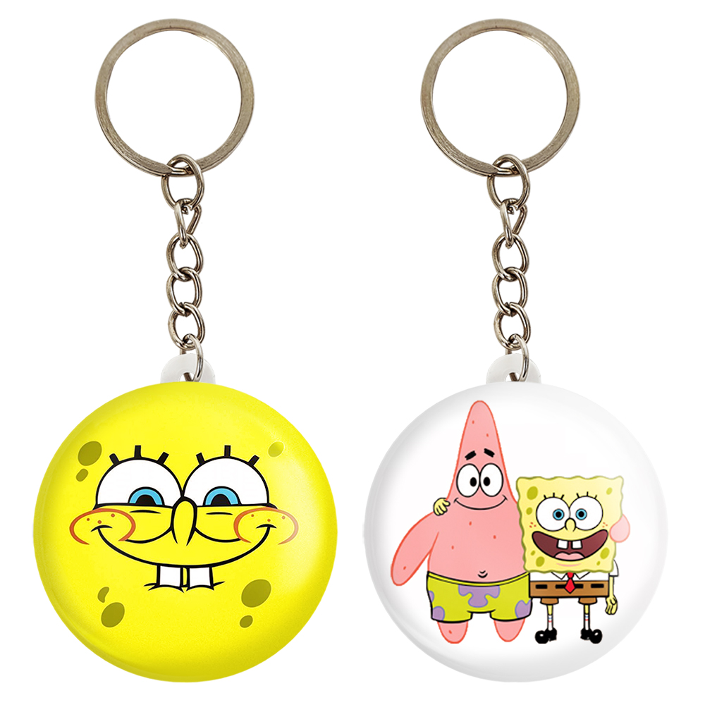 جاکلیدی خندالو مدل باب اسفنجی و پاتریک کد 13211318 مجموعه 2 عددی