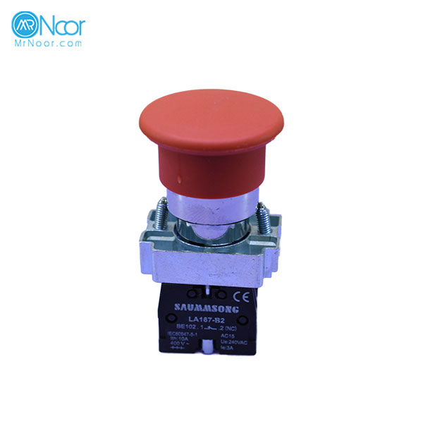 شاسی قارچی ساده XB2 مدل XB2-BC42 سپیدالکتریک (قرمز) - مستر نور