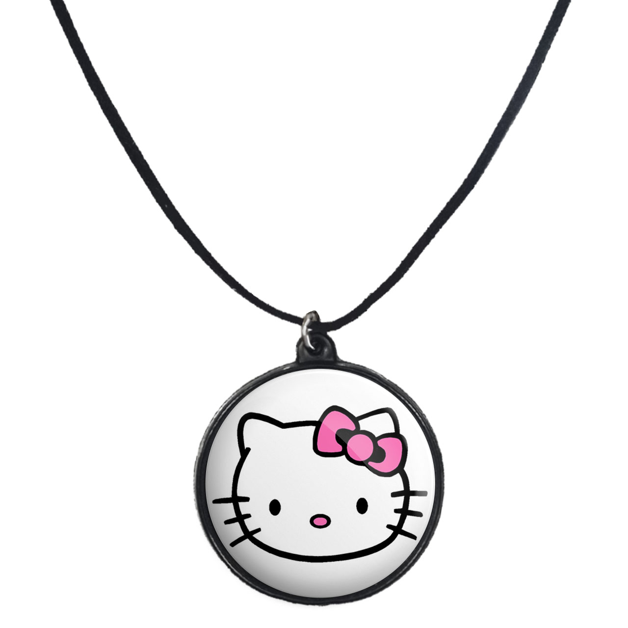 گردنبند پرمانه طرح Kitty کد pmb.27318مدل دو طرفه