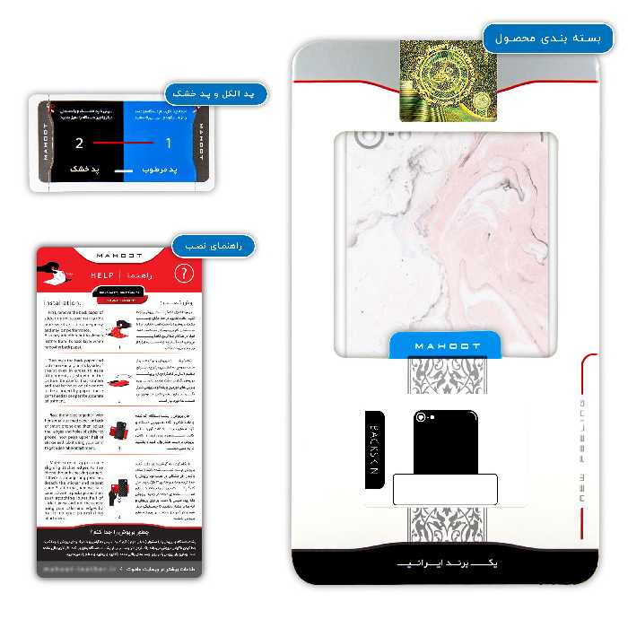 برچسب پوششی ماهوت مدل Blanco-Pink-Marble مناسب برای گوشی موبایل اپل iPod touch 6th Gen