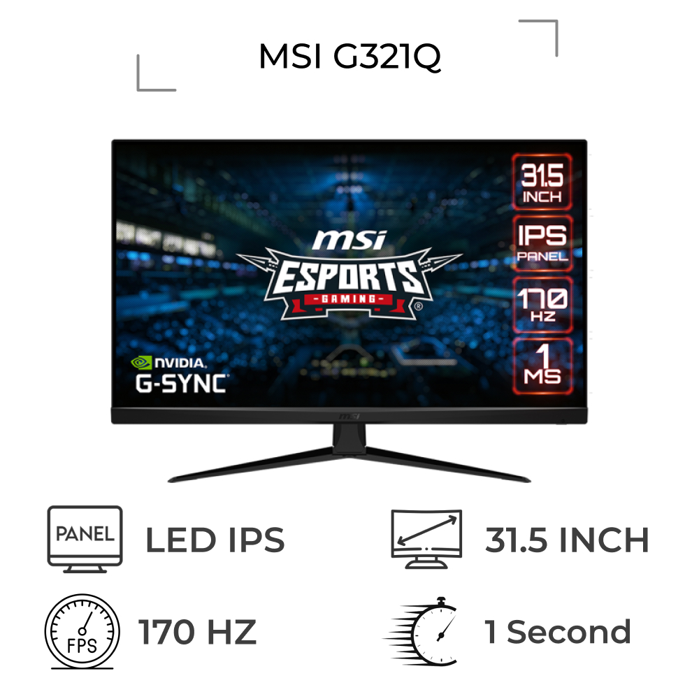 مانیتور ام اس آی مدل G321Q سایز 31.5 اینچ