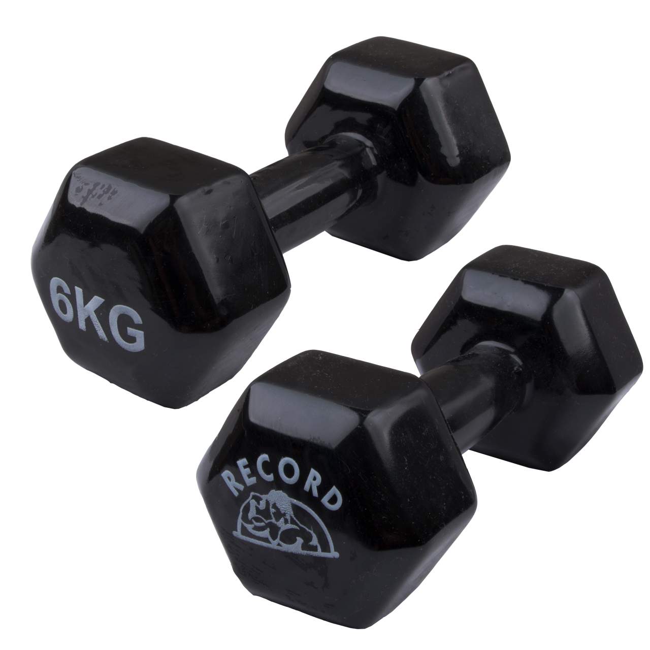 دمبل ایروبیک رکورد کد 1621 وزن 6 کیلوگرم بسته 2 عددی