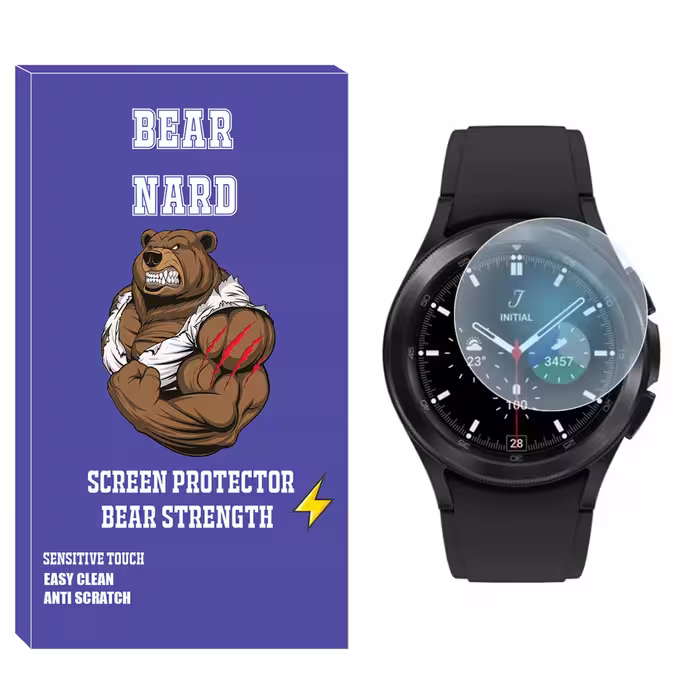 محافظ صفحه نمایش شیشه‌ای برنارد مدل SH-BR مناسب برای ساعت هوشمند سامسونگ Galaxy Watch 4 Classic 46mm