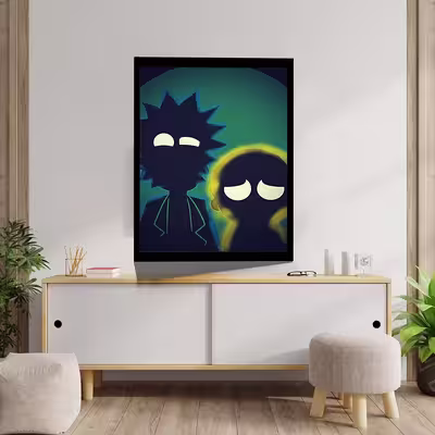 تابلو مدل Rick &amp; Morty کد F-1029