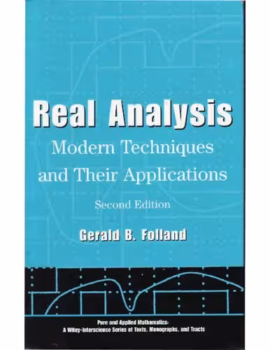 خرید و دانلود نسخه کامل کتاب Real Analysis: Modern Techniques and Their Applications
