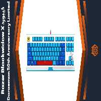 کیبورد با سیم گیمینگ Razer Blackwidow X – طرح Doraemon 50th Anniversary Limited Edition
