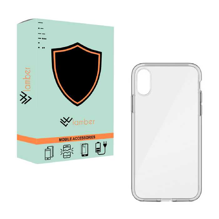 کاور لمبر مدل LAMBLKN-GF-1 مناسب برای گوشی موبایل اپل Iphone X/XS به همراه محافظ صفحه نمایش