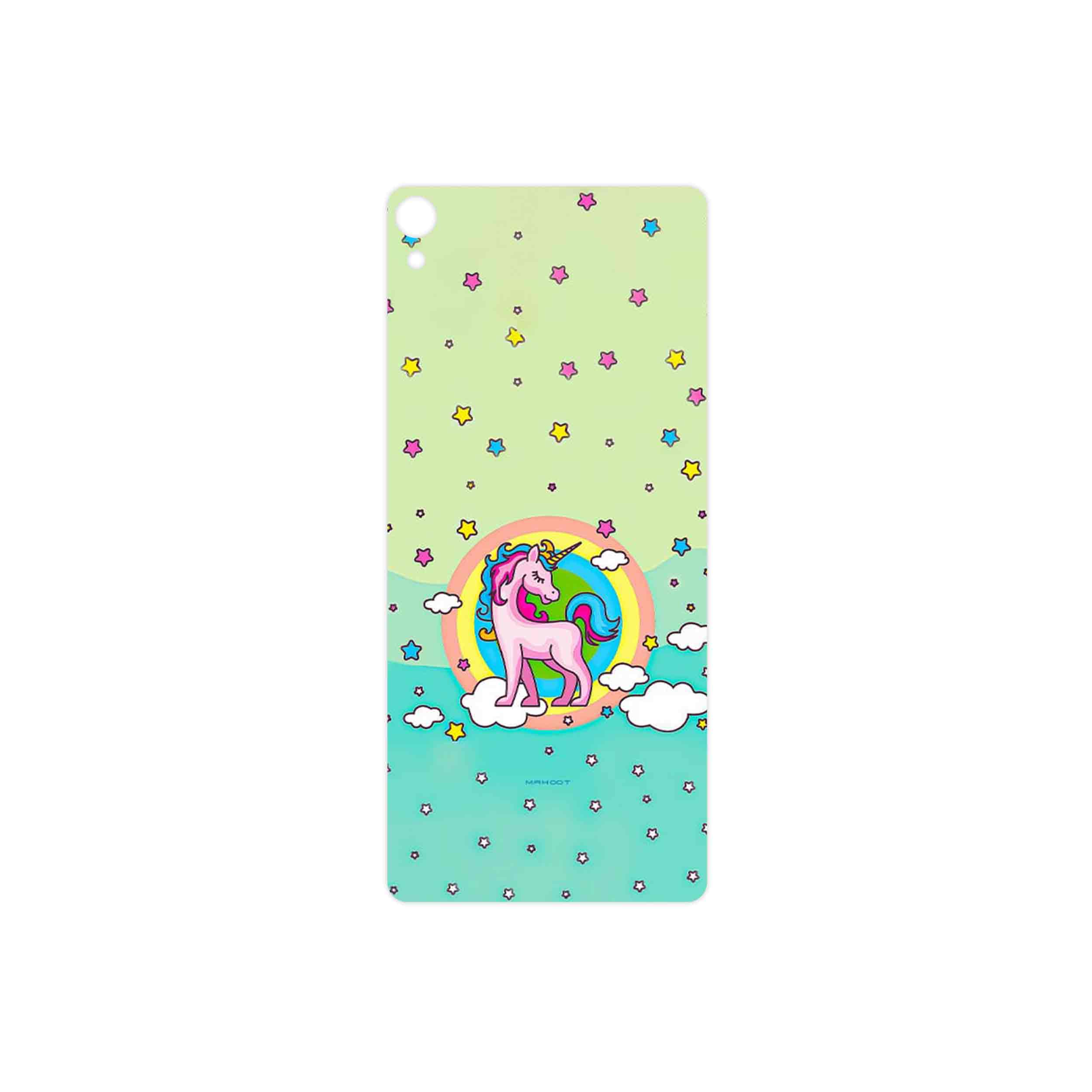 برچسب پوششی ماهوت مدل Rainbow unicorn adventure مناسب برای گوشی موبایل سونی Xperia XA