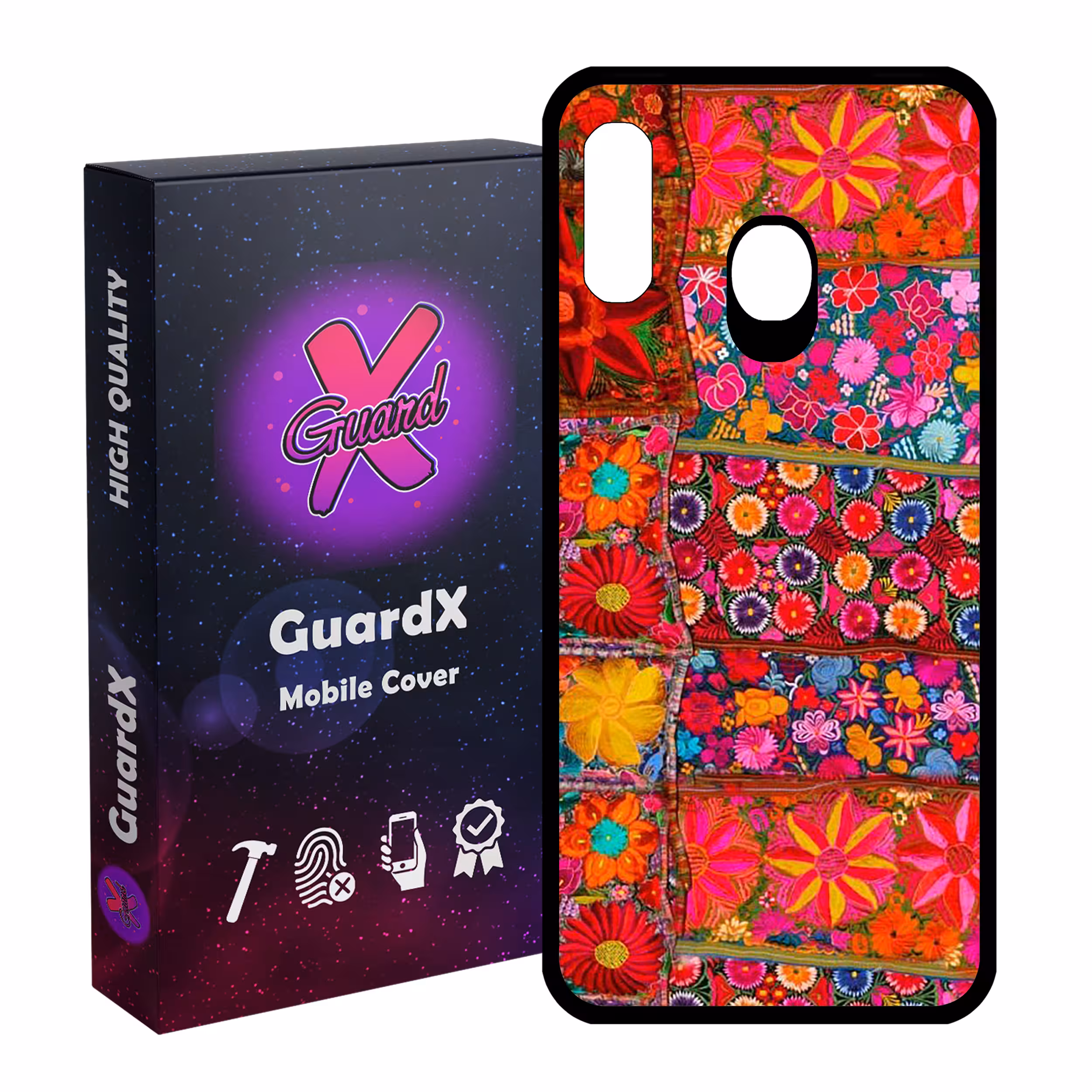کاور گارد ایکس طرح رنگی مدل Glass10403 مناسب برای گوشی موبایل سامسونگ Galaxy A20 / A30 / M10s