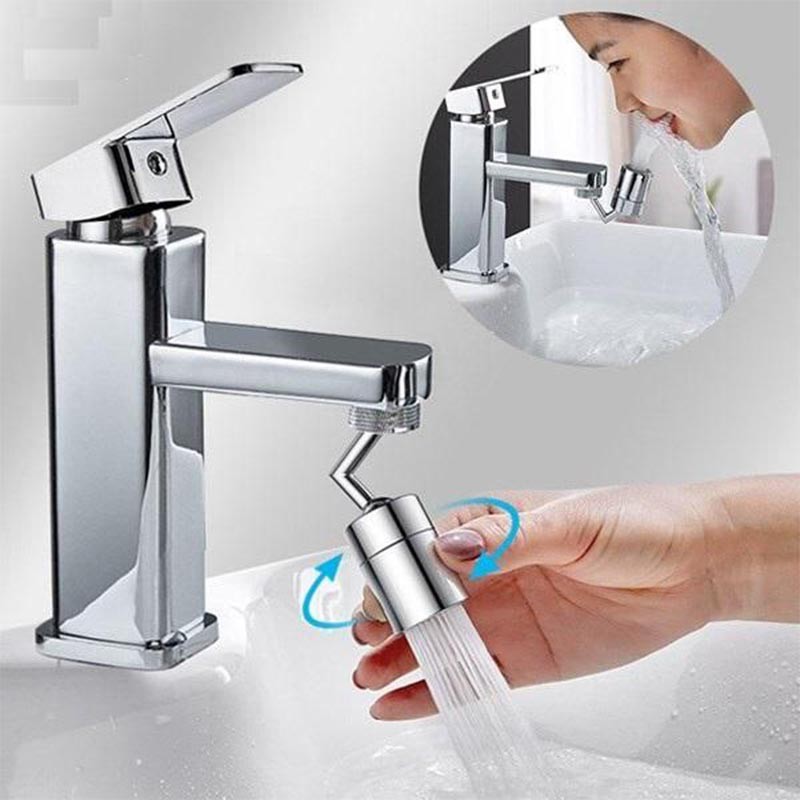 سر شیر آب چرخان استیل ( سر شیر آب متحرک ، سر  شیر آب استیل)