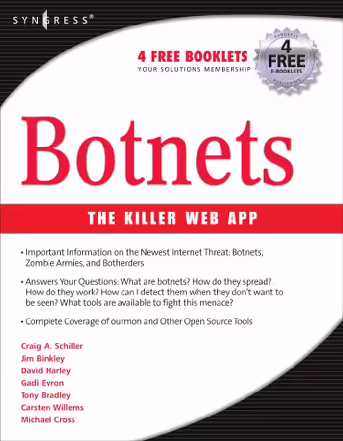 خرید و دانلود نسخه کامل کتاب Botnets: The Killer Web App