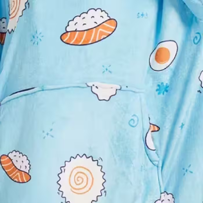 پتو مسافرتی مدل پانچو Sushi سایز 120x170 سانتی متر