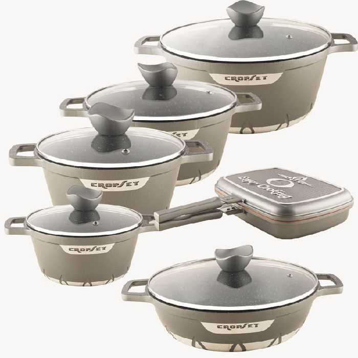 سرویس قابلمه 12 پارچه کروپ ست مدل فلورانس کد 12 | کالا مکس