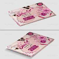 طرح تراکت لوازم آرایشی | گرافیک با طعم تربچه