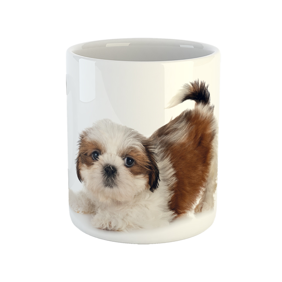 ماگ طرح سگ مدل Shih tzu کد 03