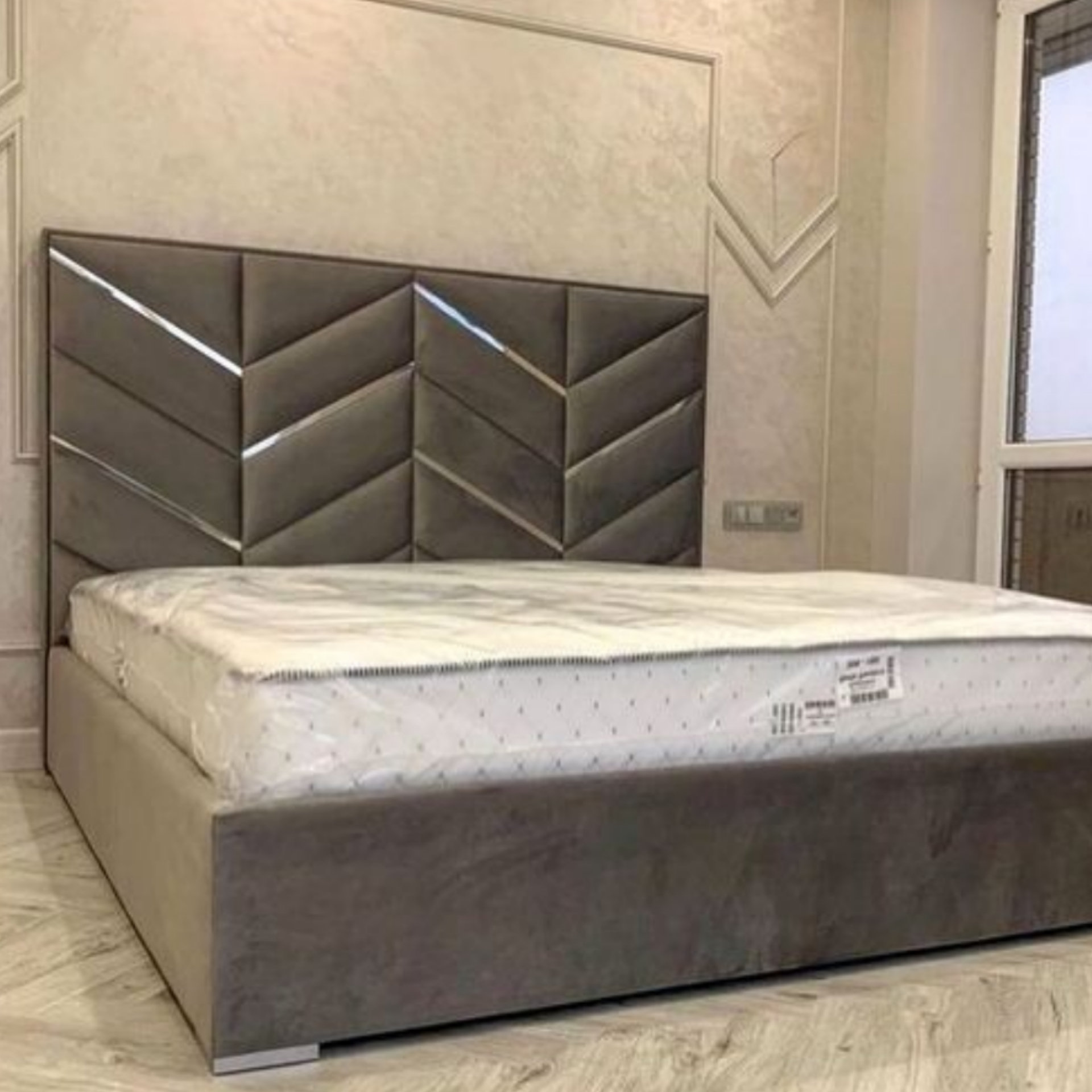 تخت خواب دونفره مدل تندیس سایز 160×200 سانتی متر