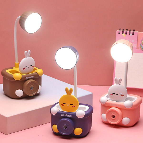 چراغ مطالعه و جاقلمی و تراش طرح جوجه مدل LED-Q101