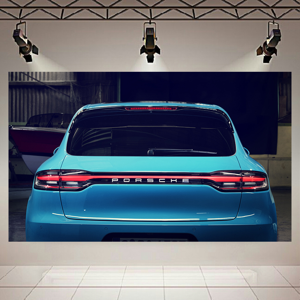 تابلو بوم طرح نمای عقب پورشه ماکان کد AR2016