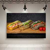تابلو بوم مدل فست فود طرح ساندویچ کد AR6270