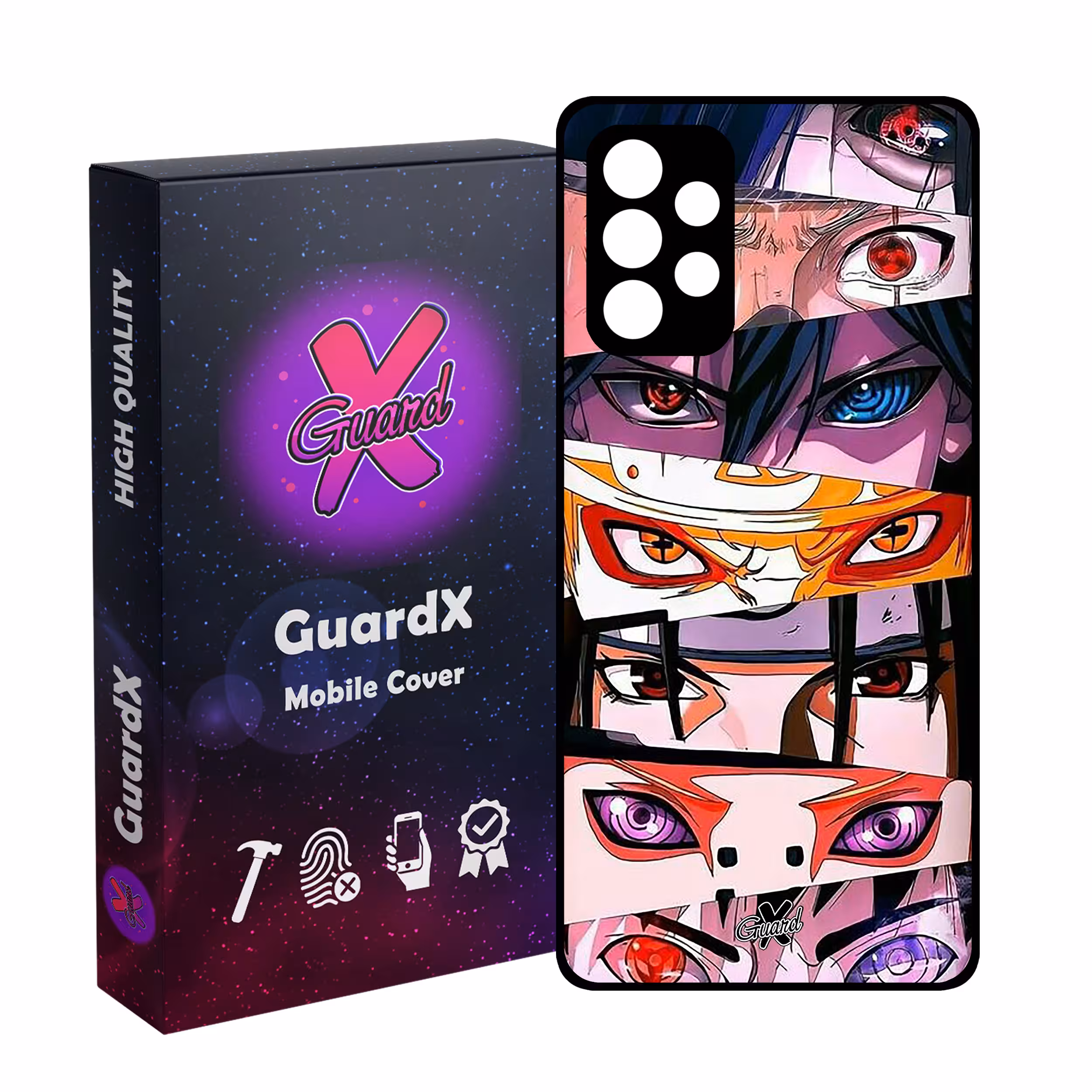 کاور گارد ایکس طرح ناروتو انیمه مدل Glass10547 مناسب برای گوشی موبایل سامسونگ Galaxy A32 4G