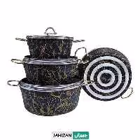سرویس قابلمه 7پارچه اسبیکو طرح ماربل