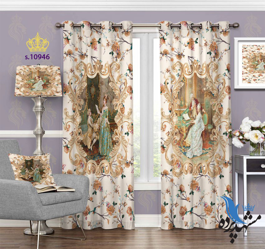 پرده پانچ طرح قاب عکس S10946