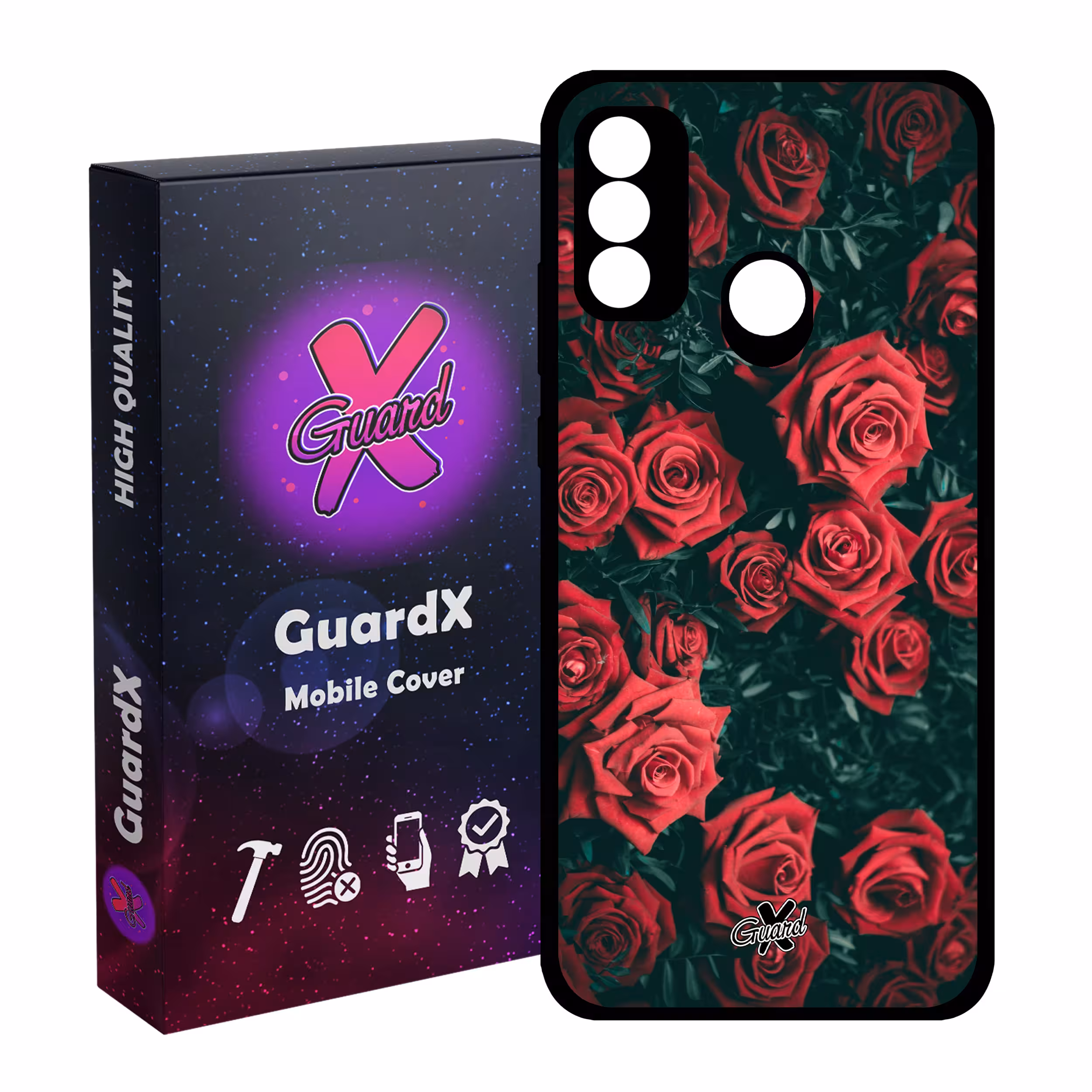 کاور گارد ایکس طرح Flower مدل Glass10208 مناسب برای گوشی موبایل هوآوی P Smart 2020